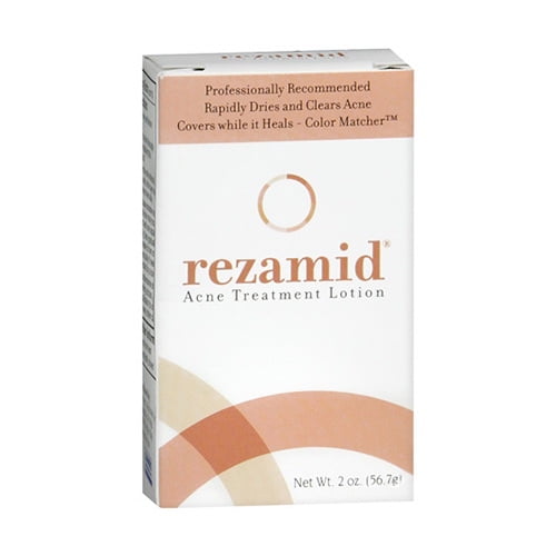 Rezamid Acne Treatment Lotion 2 oz (Pack of 2) GLYCOLIC ACID PEEL 50% Chemical Peel Enhanced with Retinol and Green Tea Extract to fade Acne, Scars, Age spots, Wrinkles, Fine lines, Freckles, Hyperpigmentation and rejuvenate skin - 1 fl oz 30mL